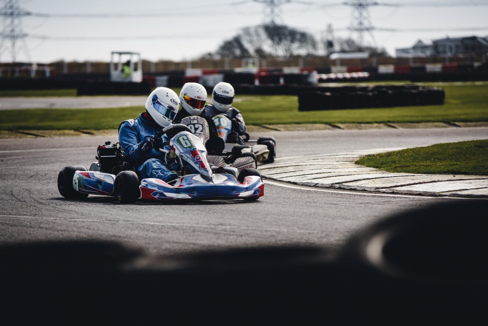 go karts on a corner