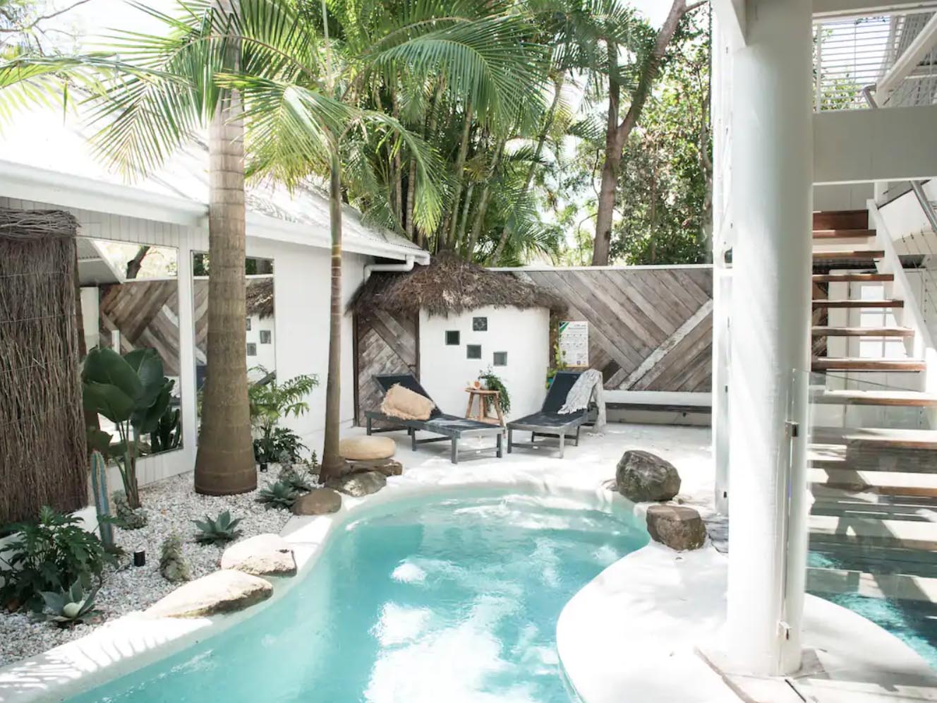 A pool at Cactus Rose Villa Airbnb at Byron Bay